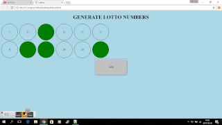JAVASCRIPT - LOTTO NUMBER GENERATOR