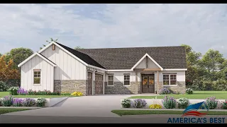 MODERN FARMHOUSE PLAN 1462-00057