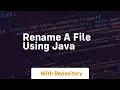 rename a file using java