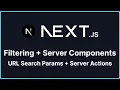 Filtering with React Server Components URL Search Params Server Actions
