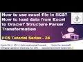 How to use excel file in IICS Excel to Oracle Structure Parser Transformation IICS Series - 24