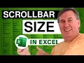 Excel - Resizing Excel Scrollbar Fixing the Small Scroll Bar Issue in Excel