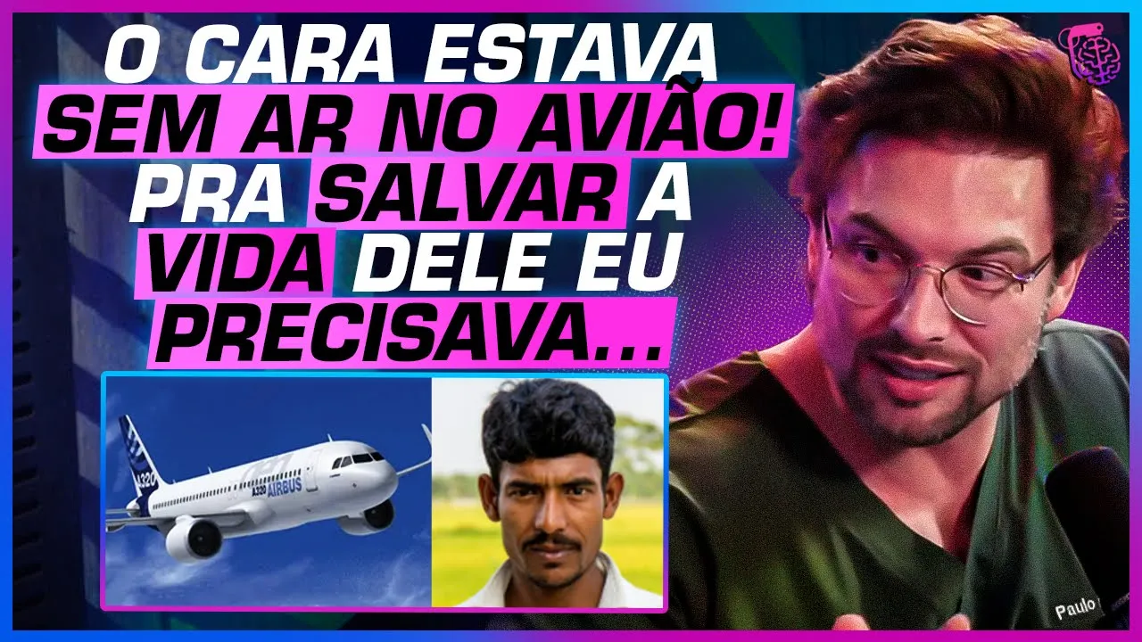 O DIA que o PAULO MUZY SALVOU um INDIANO no AVIÃO DURANTE o VOO