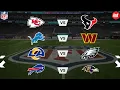 NFL divisional round schedule playoff bracket Chiefs Lions back in action after postseason bye wk