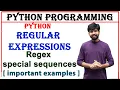 special sequences in regular expressions regex special sequences python regex special sequences
