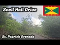 Scenic Drive From Snell Hall to Mt Rich St Patrick Grenada Countryside Drive