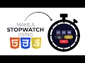 How to make a Stopwatch using JavaScript - JS Project