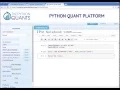 Financial Analytics Applications on the Python Quant Platform