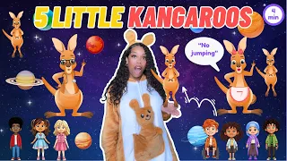 5 Little Kangaroos Jumping On The Bed Learning With Ms Houston  5 Little Kangaroos Jumping On The Bed Learning With Ms Houston