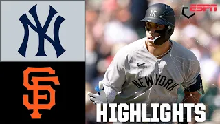 Yankees de Nueva York vs Gigantes de San Francisco Resumen completo del partido ESPN MLB
