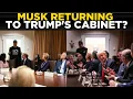 US NEWS LIVE Trump Considering Musk for Cabinet Role Again Washington Buzz Intensifies