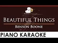 Download Lagu Benson Boone - Beautiful Things - HIGHER Key (Piano Karaoke Instrumental)