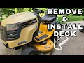How to Remove and Install Cub Cadet Mowing Deck