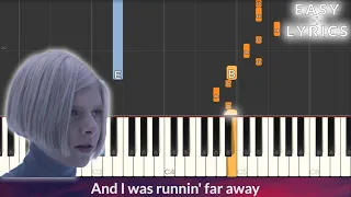 Download AURORA - Runaway EASY Piano Tutorial + Lyrics MP3