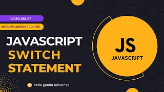 JavaScript Switch Statement Full Stack Web Development Web Development Tutorial