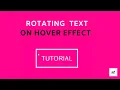 Rotating Text on Hover