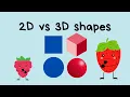 2D vs 3D Shapes INTERACTIVE FOR KIDS