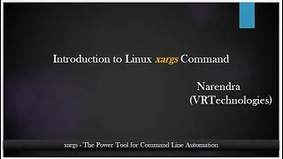 xargs command | video-1 | Introduction to xargs and usages | powerful command of Linux