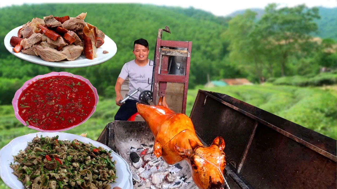 Dê Quay Hương Sơn & Tiết Canh Dê Siêu Ngon
