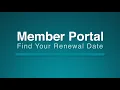 Member Portal Find Your Renewal Date
