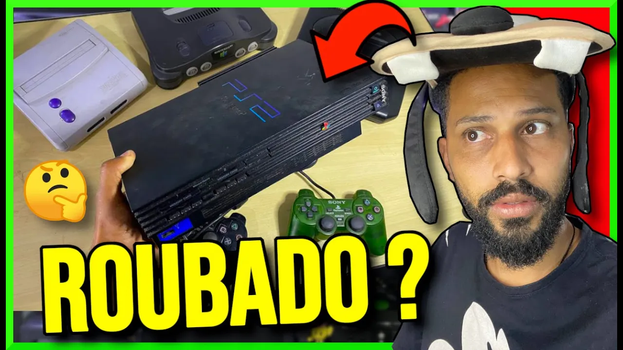 TESTEI OS VIDEOGAMES BARATO DA FEIRA DO “ROUBO” O PS2…. CAÇADA GAMER