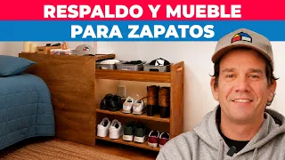Cómo hacer un respaldo de cama con zapatero y baúl