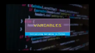 Initializing Variables in Python
