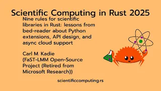 Carl M Kadie - Nine rules for scientific libraries in Rust