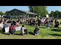 Taking a knee after marching in Van Wert