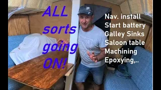 Building my steel sailing yacht Ep.109 ALL sorts going on, AGAIN! (install pt.3)