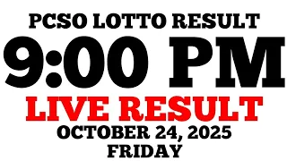 Lotto Result Today 9 00 PM Draw October 24 2025 Friday PCSO LIVE Result  Lotto Result Today 9 00 PM Draw October 24 2025 Friday PCSO LIVE Result