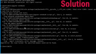 SOLVED How to solve ImportError DLL load failed The specified module could not be found