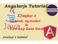 AngularJS Two way databinding Difference between ng-bind and ng-model