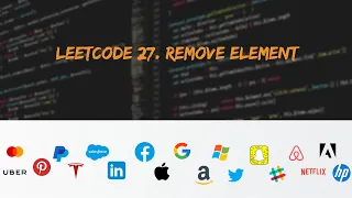 LeetCode 27 Remove Element