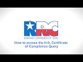 How to Access the H-9 Certificate of Compliance Query