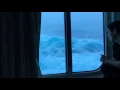 Anthem Of The Seas Vs Huge Waves And 120 MPH Winds Viewed From My Room On The Third Deck NO MUSIC
