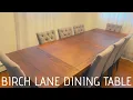 NEW TABLE UNBOXING ASSEMBLING NEW BIRCH LANE DINNING TABLE