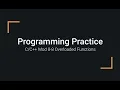 C Programming Examples 08-8 Creating Overloaded Functions