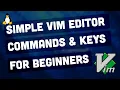 Simple VIM Editor Commands for Beginners Urdu Hindi
