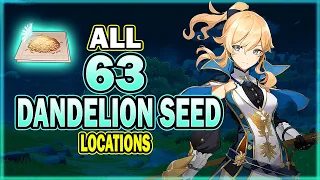 Download All 63 Dandelion Seeds Location - Efficient Farming Route - Jean Ascension Material | Genshin Impact MP3
