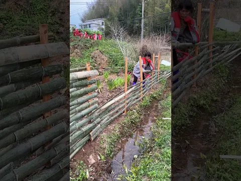 Bamboo Wall Making Process - Good tools and machinery make work easy