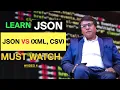 JSON vs other data interchange formats XML CSV 4 Programming with Rakesh