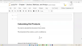 How to Calculate Dot Products in python using NumPy