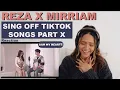 Download Lagu REZA vs MIRRIAM EKA  - SING-OFF TIKTOK SONGS PART X | REACTION!!