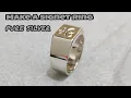 Lagu Cincin Signet Perak Untuk Pria | proses pembuatan cincin perak