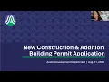 2026 New Construction and Addition Building Permit Application