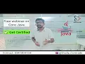 Free Webinar on Core Java Study Comrade July 4 2023