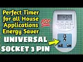 Blackt Electrotech 230V 24x7 Energy Saving Timer Socket Digital Programmable BT41P