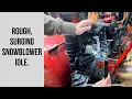 Snowblower surging idle Running rough Do this