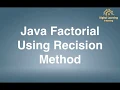 74 Java Factorial Using Recursion Method Online Training Download app from below link